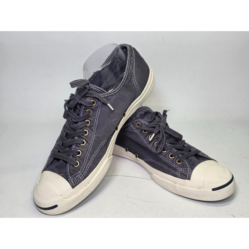 Converse Jack Purcell Men's Size 11 Women's 12.5 Navy Casual Sneakers Low Shoes - Picture 4 of 14